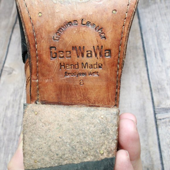 GeeWawa Slip On Western Heeled Clogs Mules Size 8 - Picture 8 of 10